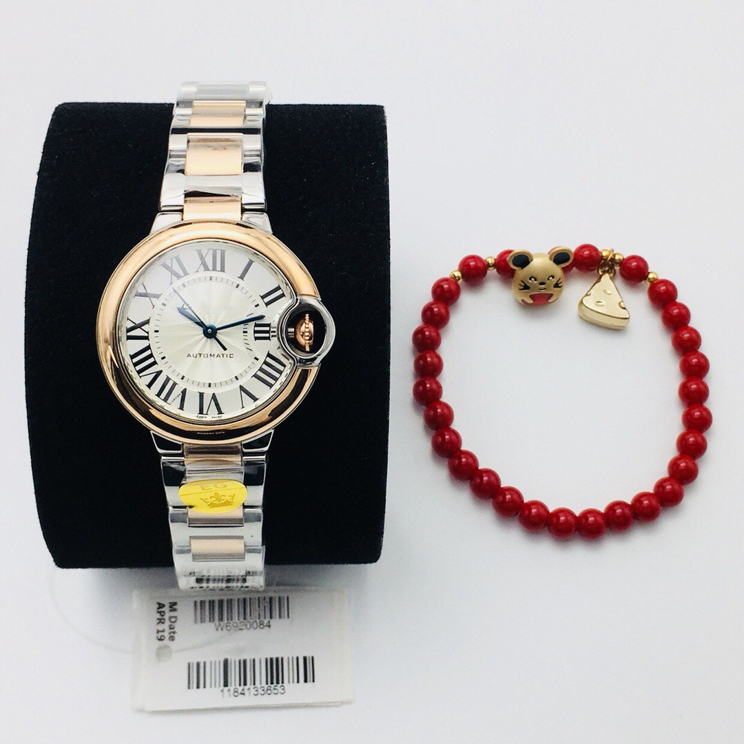 

EG 2021 Women's Watch 33mm diameter V6 upgrade with 6T51 movement mechanical sapphire glass convex shape fisheye 316L fine case, As shown