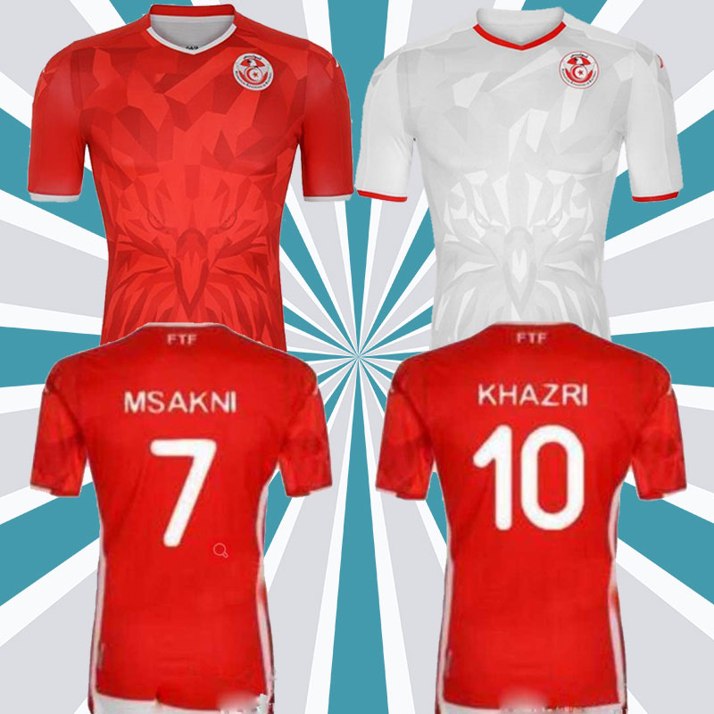 

20 21 new Tunisia Soccer Jersey 2020 2021 jerseys Msakni Khazri Sliti BEN YOUSSE HAMZA Home away Football Shirt Maillot De Foot Thailand, Black;yellow