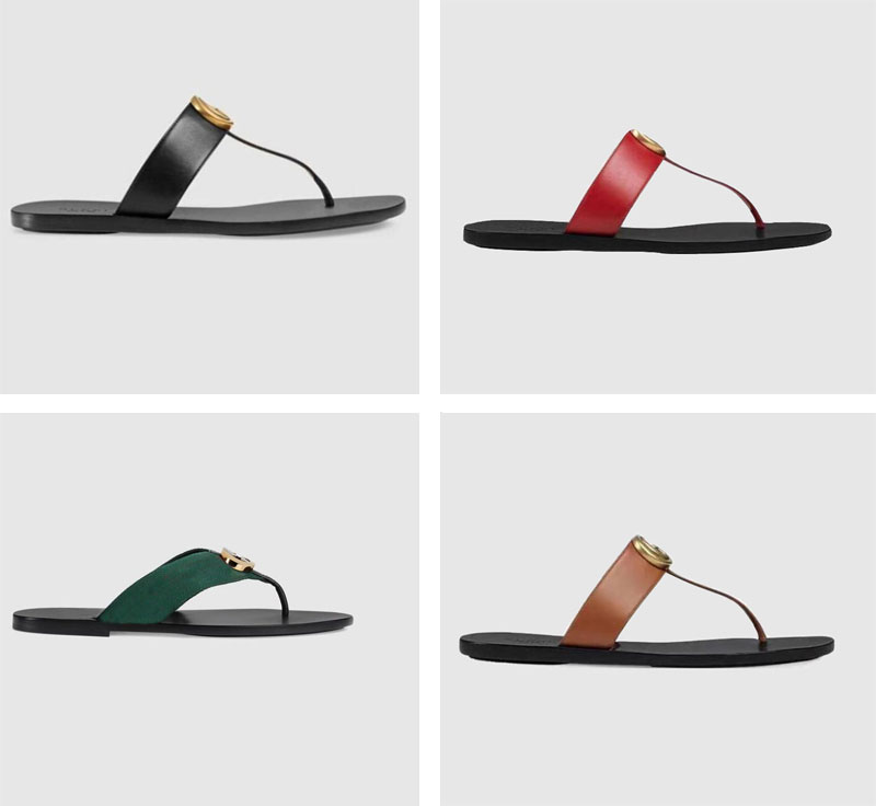 

2022 designer sandals men and women slippers Gear bottoms Flip Flops ladies luxury fashion, Mint green