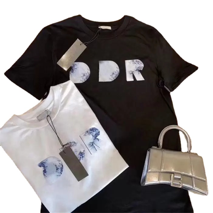 

T Shirt High Quality 2022 Fashion Casual TShirts Black White Women Men Designer Summer Short Sleeve Shirts Tops Tees, White;black