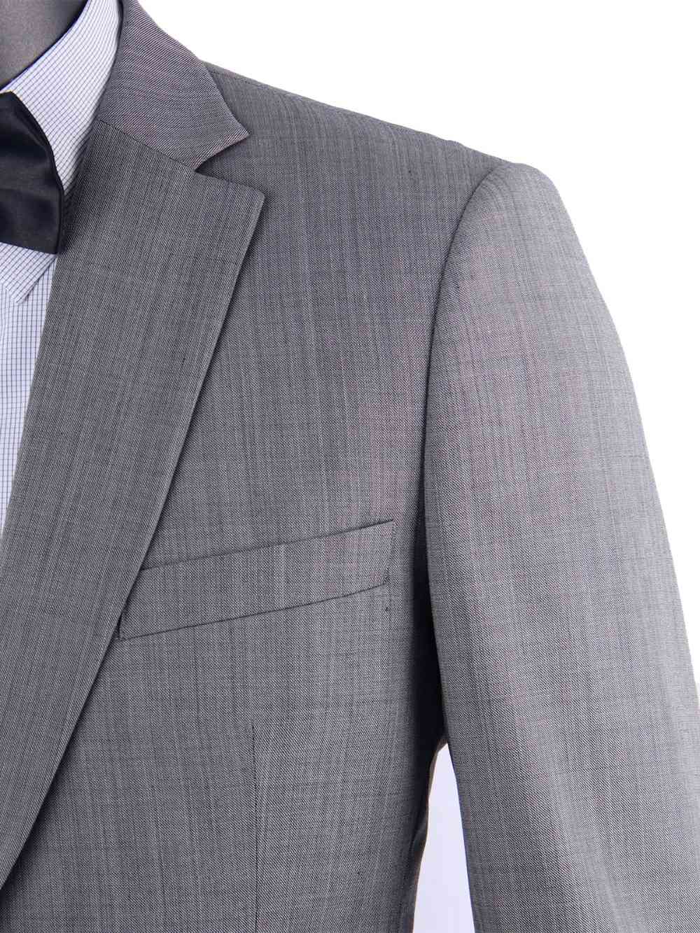 

Men's Suits & Blazers Summer Suit Light Weight Grey Sharkskin Business Men Tailor Made Slim Worsted Wool Blend Custom Wedding For, Beige
