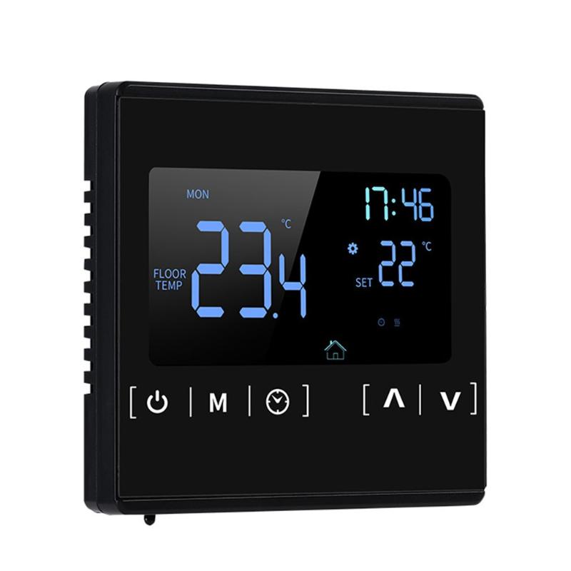 

Smart Home Control AC85-250V LCD Touch Screen S-mart Thermostat Electric Floor Heating Termostato Temperature Controller For With WIFI