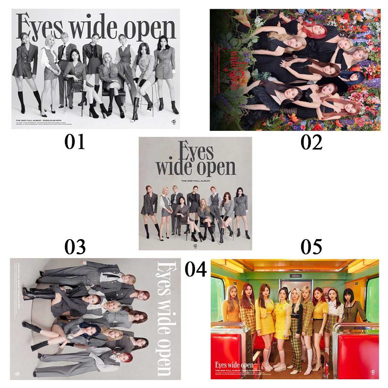 

Paintings Kpop TWICE Eyes Wide Open Poster Wall Decoration Stickers For Fans Gift