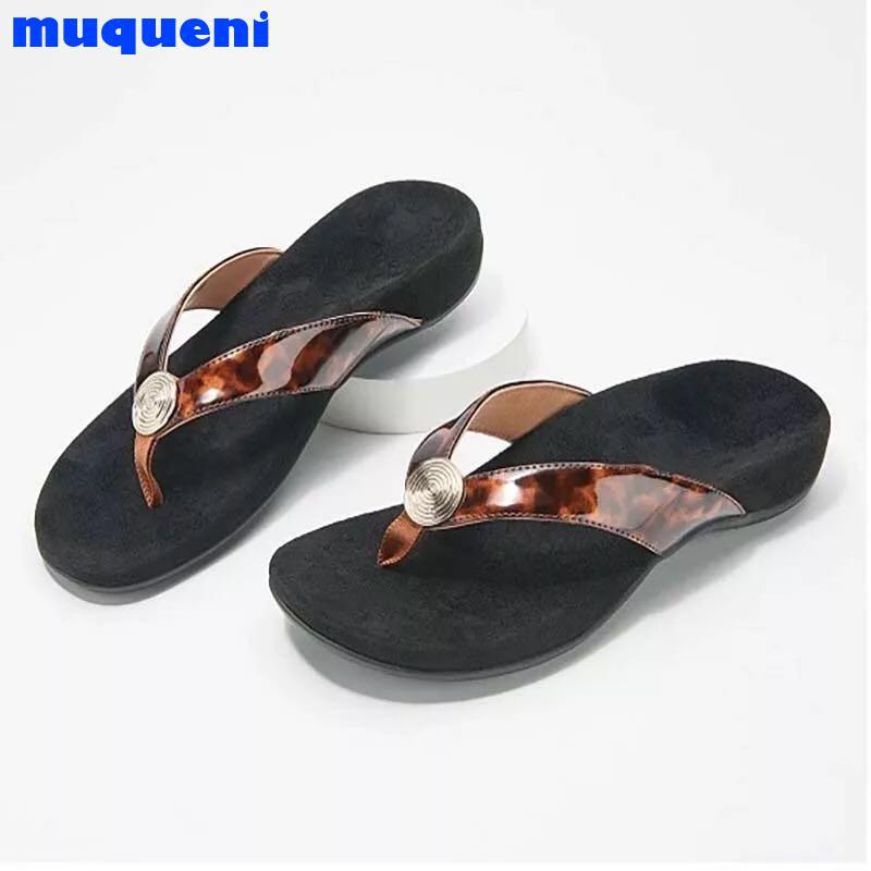 

Slippers Women Sandals Flip Flop Platform Outdoor Leisure Women's Shoes Beach Ladies Sexy Sandalias Plus Size, Black