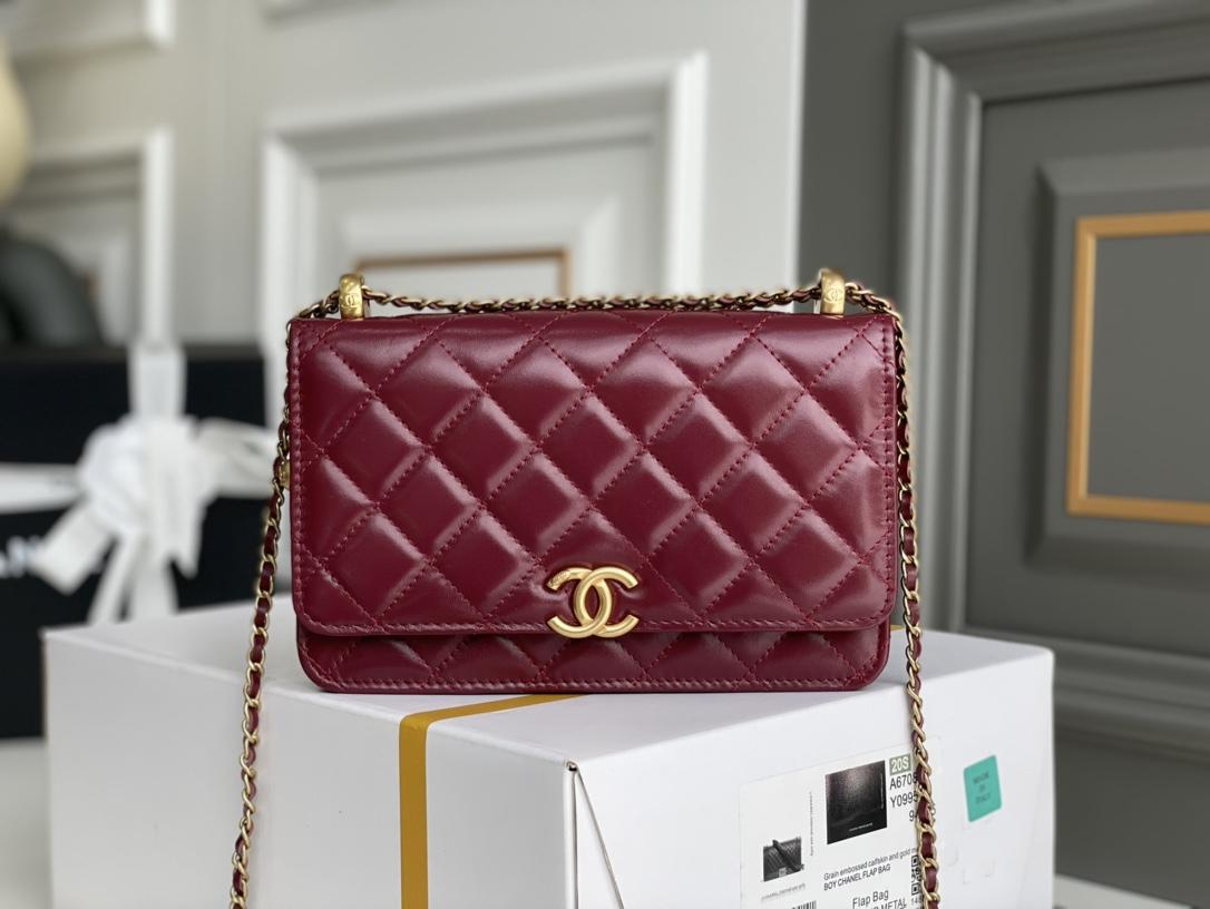 

Chanel 2021 handbag 19 gold chain genuine leather luxury designer Classic women's Brand Fashion Shoulder Messenger goat leather bag cross selling, High-quality