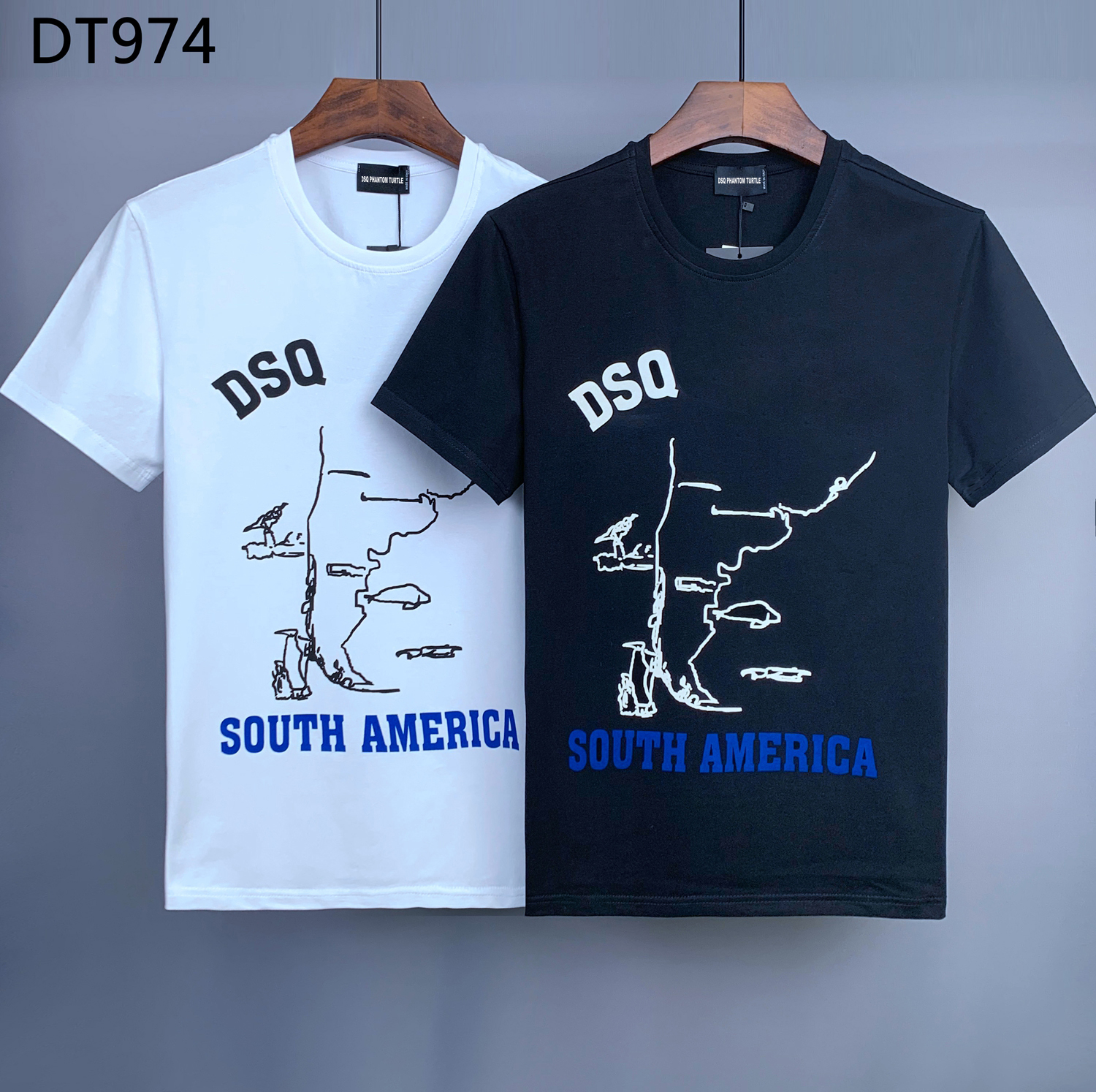 

DSQ PHANTOM TURTLE 2022SS New Mens Designer T shirt Italy fashion Tshirts Summer DSQ T-shirt Male Top Quality 100% Cotton Tops 158465, White