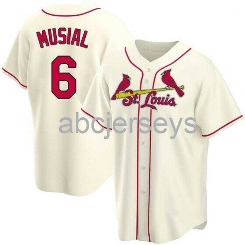 

Stan Musical #6 Cream Baseball Jersey -6XL, Ivory