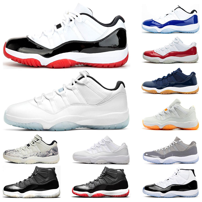 

25th Anniversary Mens Basketball running Shoes 11s Legend Blue white Bred Concord Cool Grey Citrus Gamma 11 low womens sports sneaker trainers, 22 pink snakeskin 36-40