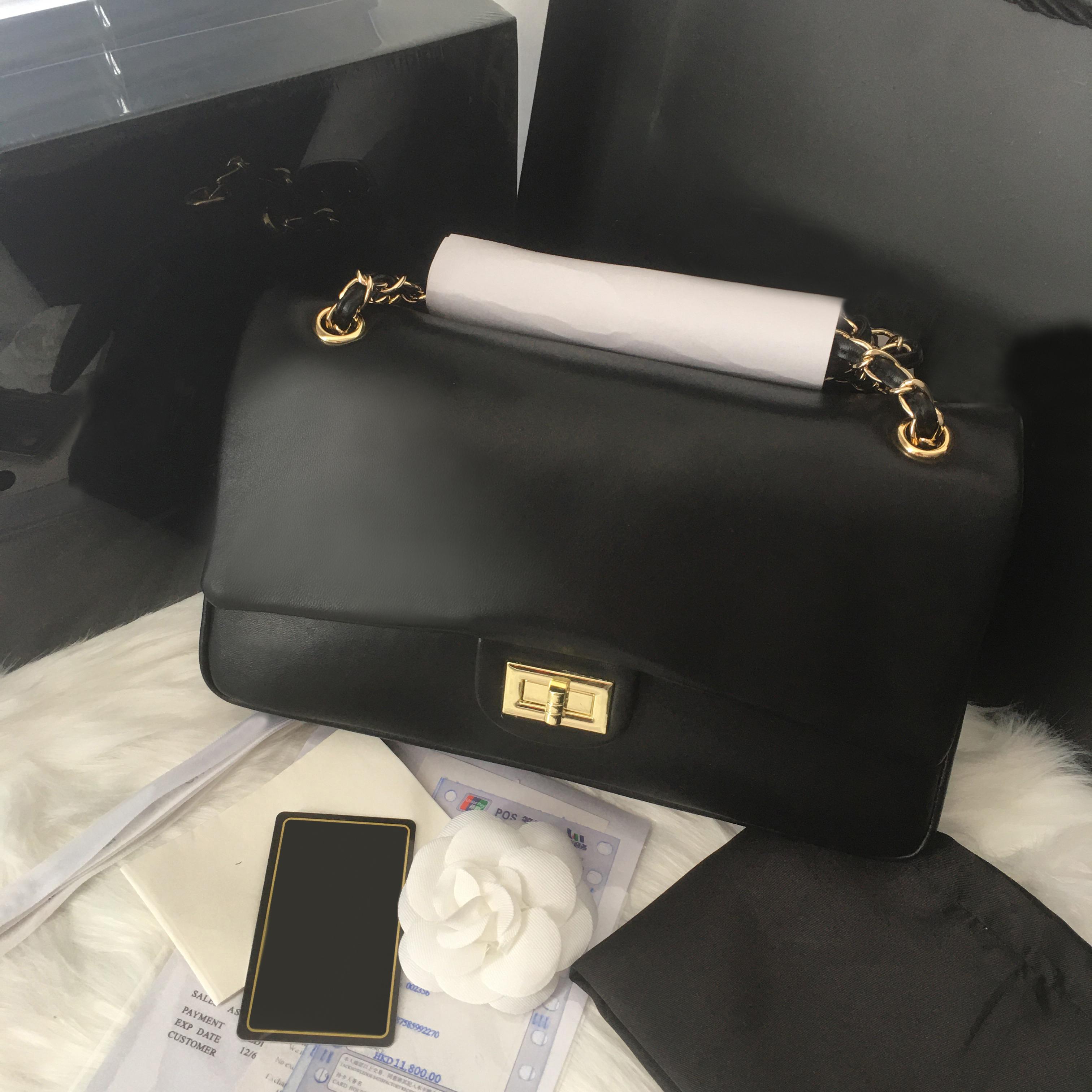 

women handbags crossbody bag brand luxury Designers Bags leather caviar gold chain clutch 25cm black wallet skin lamb shoulder purse flap Multi Pochette wholesale, Sky blue