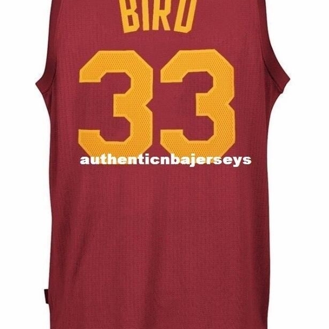 

Larry Bird #33 Sewn Hickory AD Top Jersey Mens Vest Size XS-6XL Stitched basketball Jerseys Ncaa, Black