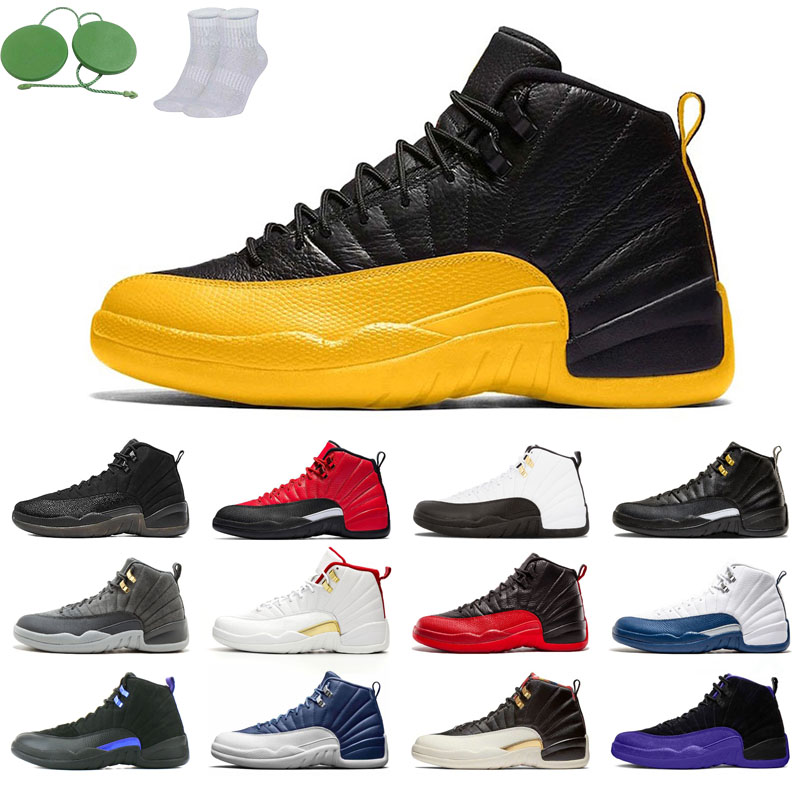 

12s man basketball shoes winterized wings light Gold Blue the master taxi reverse flu game o-black Michigan gym red gamma french FIBA Dark grey concord CNY stone, Gamma blue
