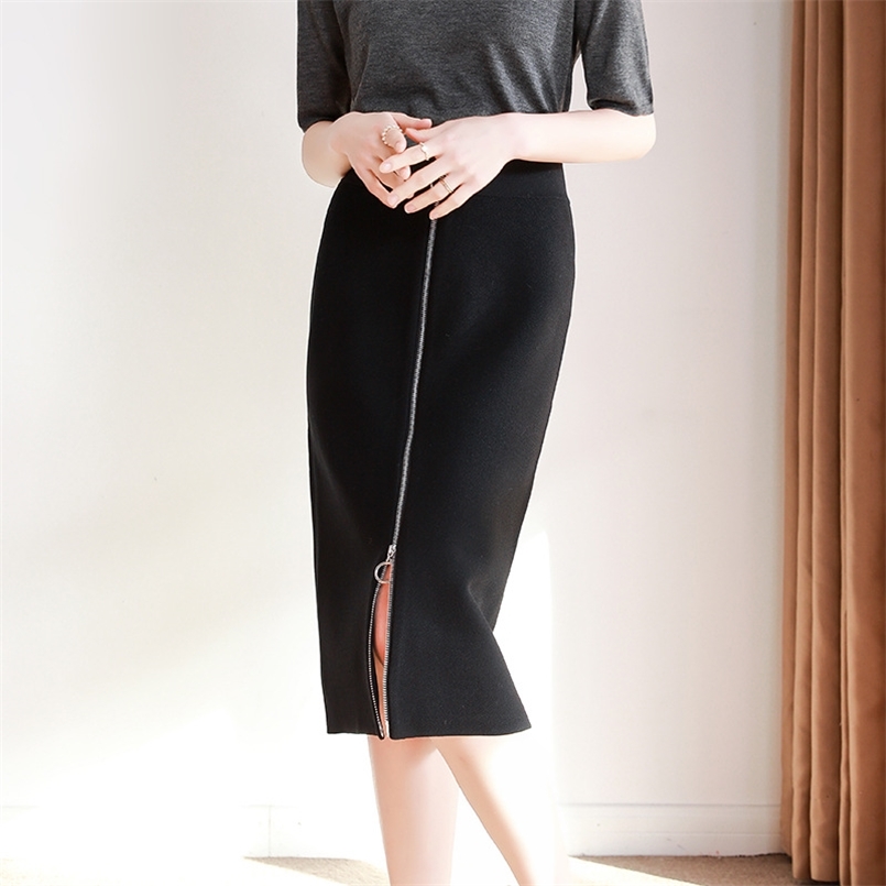 

stylish Long skirt women Spring autumn Sexy black long skirts for Plus Size Elegant Party Club Women's 210708