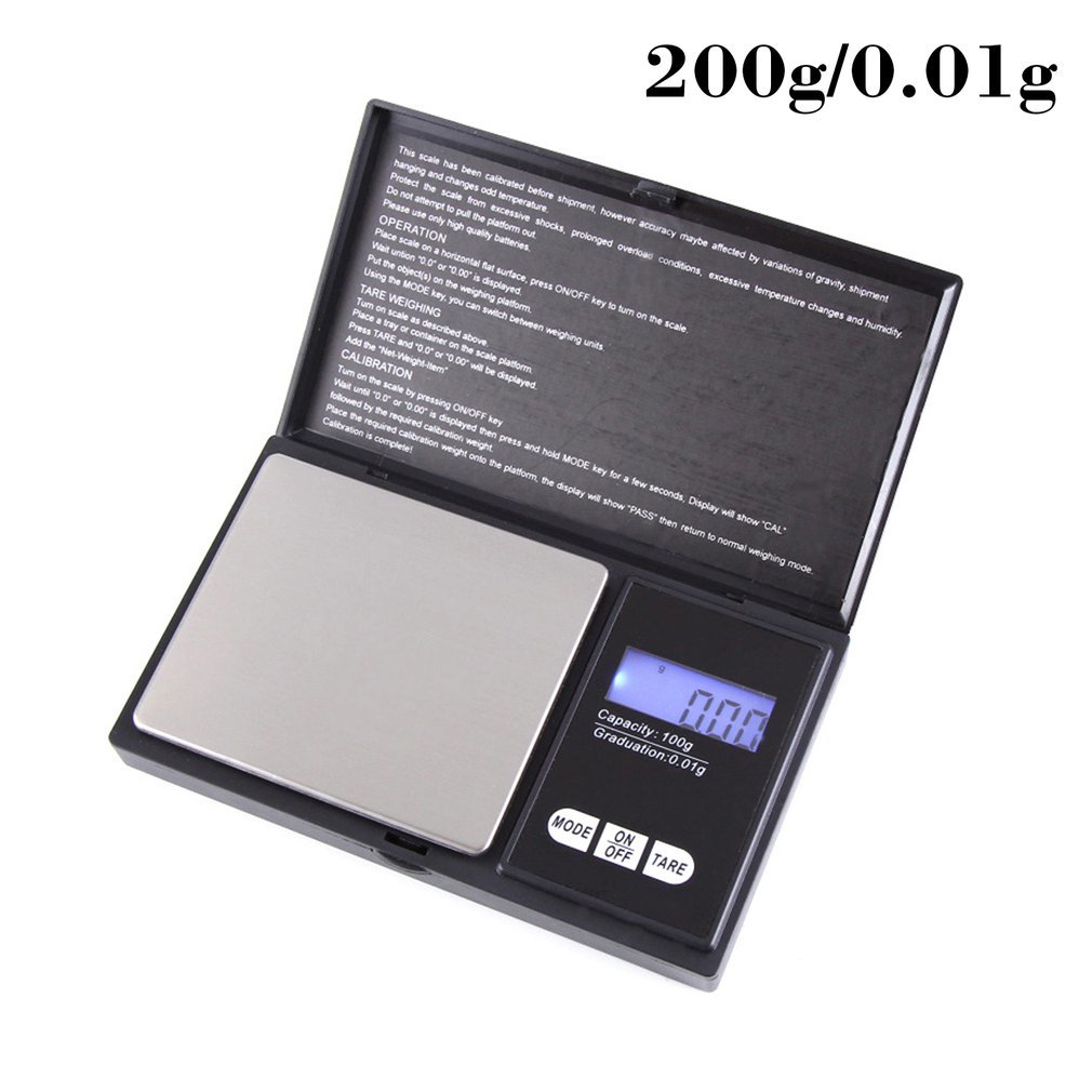 5-digit Lcd Backlight Screen Precision Mini Micro 0.01G Gold Balance Gram Scale Electronic scale-image-691920098