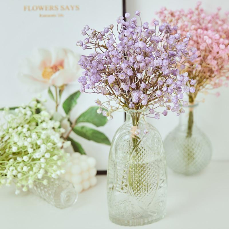 

Decorative Flowers & Wreaths 6pcs1 Bunch Of Gypsophila Simulation Bouquet Home Soft Decoration Small Star Flower Arrangement Plastic
