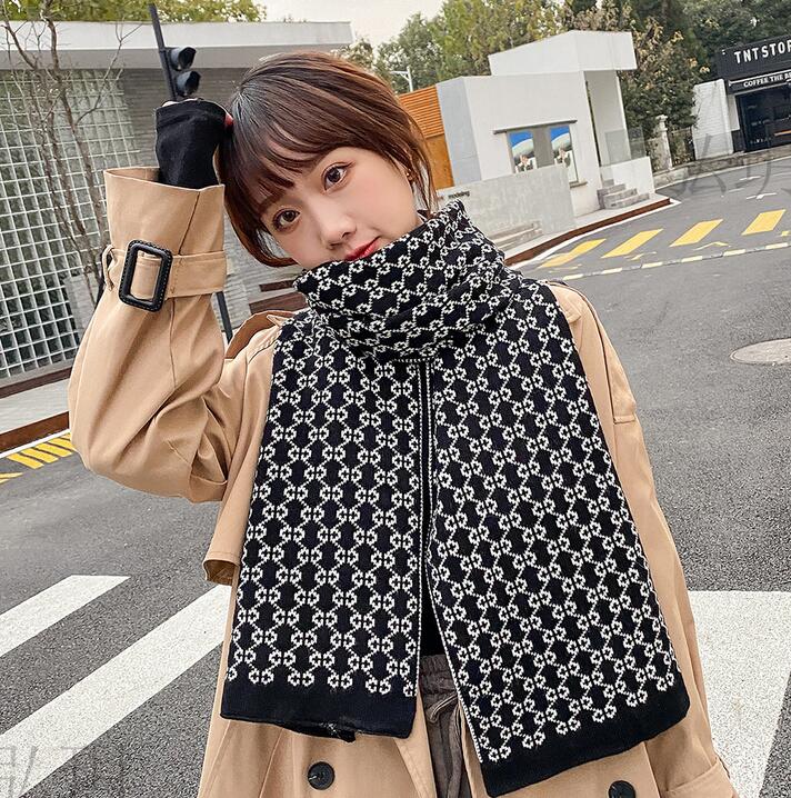 

Fashion Autumn Winter Scarf Top Super Pure Cashmere thick Womens Soft Tassel style Designer Shawl luxury scarves headscarf, Blue;gray