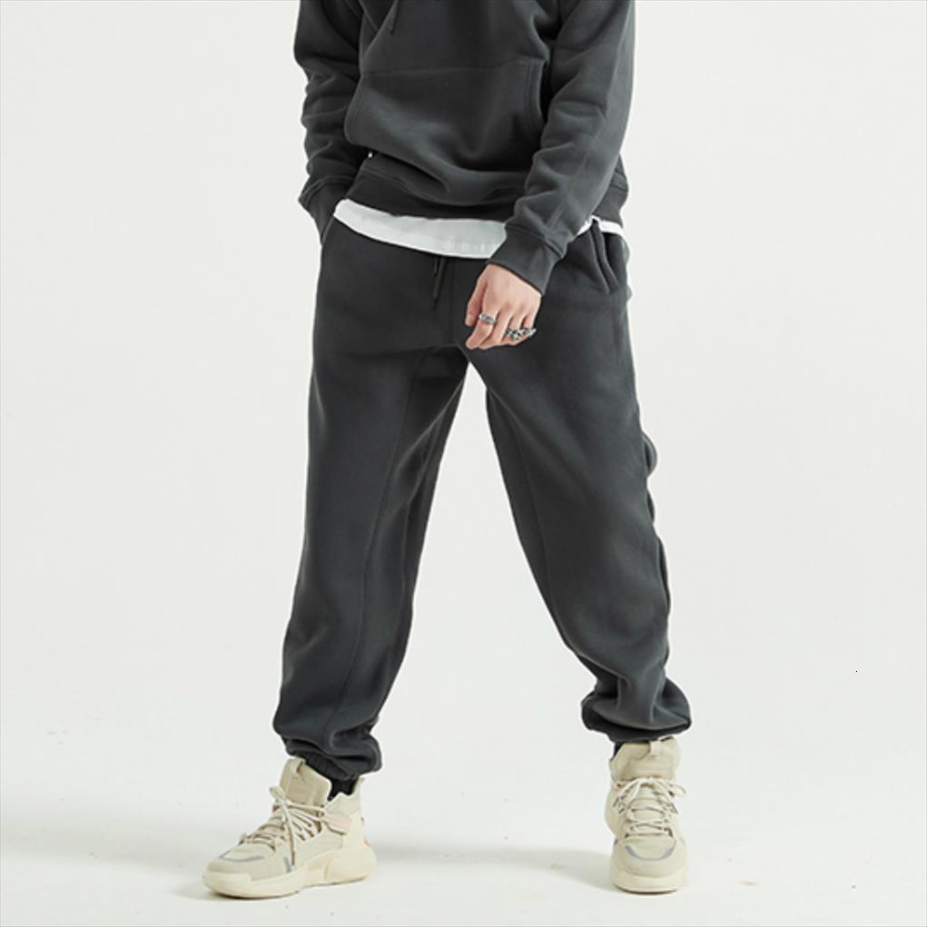 

winter relaxed fit fleece women pants warm sweatpants hip hop elastic waist jogger two pocket styling fourteen colors, Black