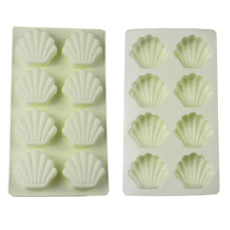 

Craft Tools Handmade Soap Silicone Mold 8 Grids Shell Shape Making Molds DIY Fondant Cake Chocolate Baking Mould Resin Crafts
