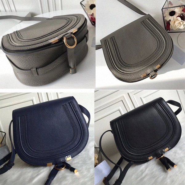 

Fashion Brand Design Women Bag High Quality Cowskin Leather Cloe Mini Marcie Bag Shoulder Messenger Saddle Bag with box Z4GY#, Dust bag