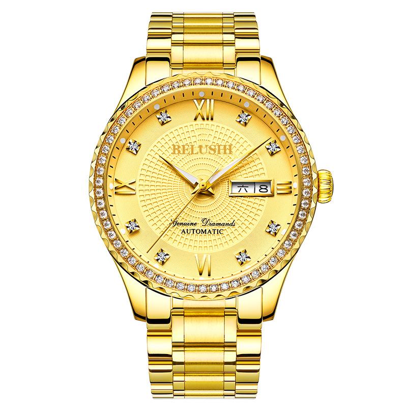 

Wristwatches Mechanical Watch Men's Explosion Waterproof Business Fashion Leisure Trend 2021 Men Watches Top, Jw