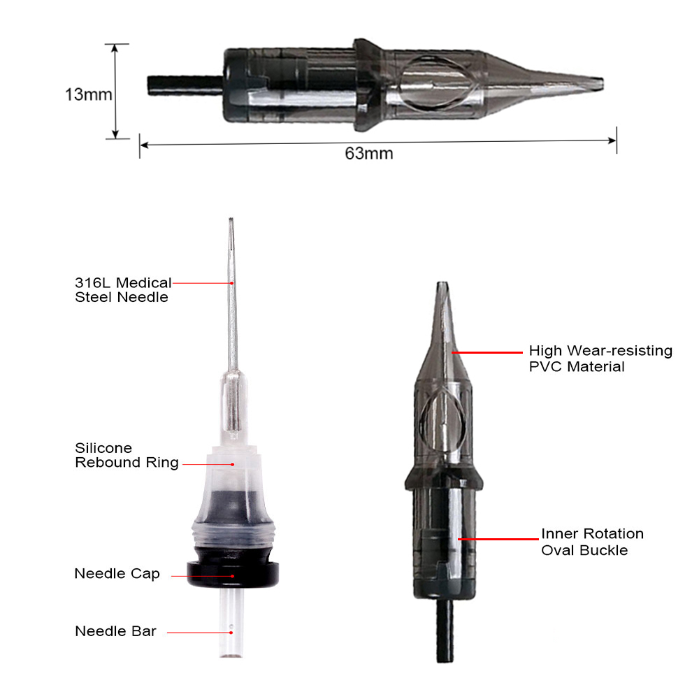 

Professional Cartridge Tattoo Needles 0.35mmRL RS RM Disposable Tattoo Needles Permanent Makeup For Rotary Tattoo Machine SupplyScouts