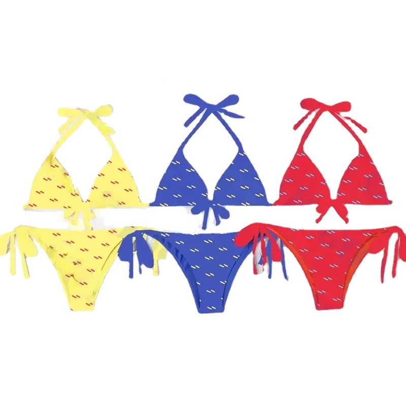 

Trendy Print Womens Bikini Lingerie Padded Push Up Women Swimwear Textile Holiday Style Ladies Swimsuit Bikinis, White;black