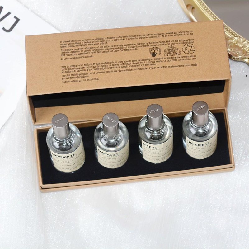 

Factory direct High Quality perfume set 4*30ml Le Labo Santal Rose The Noir Another Longlasting Fragrance with Fast Delivery