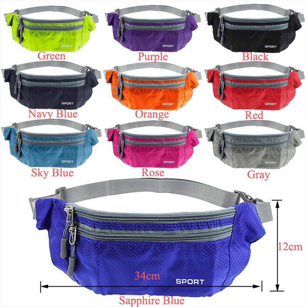 

nylon waist pack men women multifunction fanny bags running belt bag waterproof chest handbag packs phone pouch