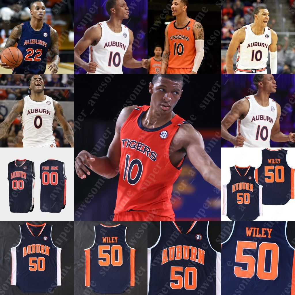 

NCAA Tigers Basketball Jersey Jabari Smith Carter Sobera K. D. Johnson Lior Berman Wendell Green Jr Walk1er Kessler, Navy new