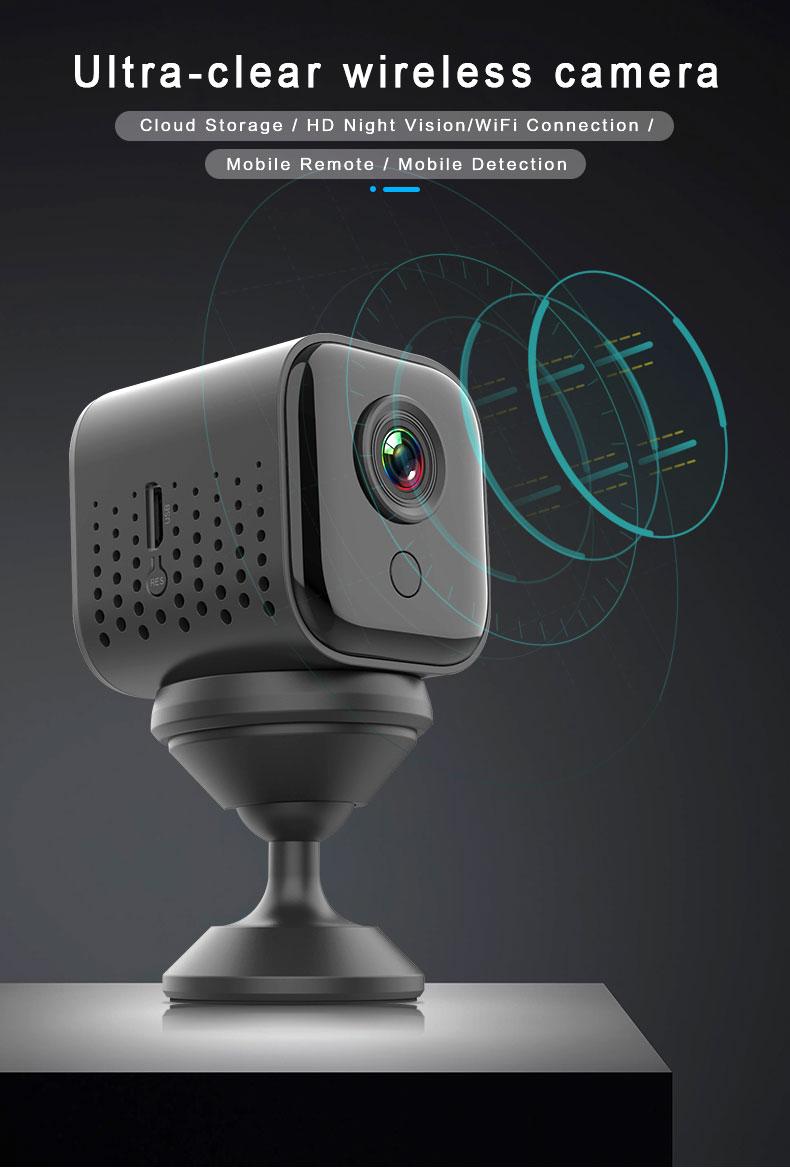 

Cameras Version Mini Wifi IP 2MP Rechargeable Miniature Wireless P2P Cloud Storage CCTV 1080p Auto Day Night Camera