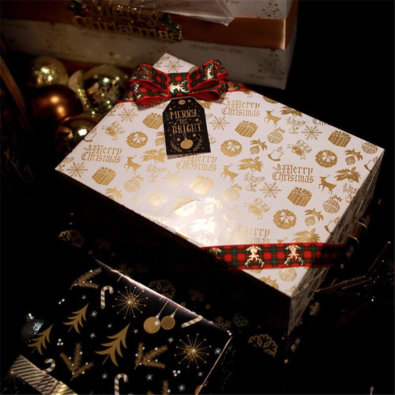 

Gift Wrap Wedding Year Party Decoration Merry Christmas Present Box Packing Wrapping Paper Coated