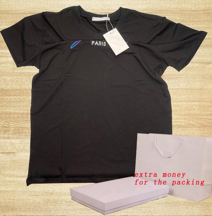 

20ss Men Designer T Shirt with Letters Fashion Summer Tee Shirts for Women Casual Short Sleeve Homme Clothes 2 Styles c, White;black