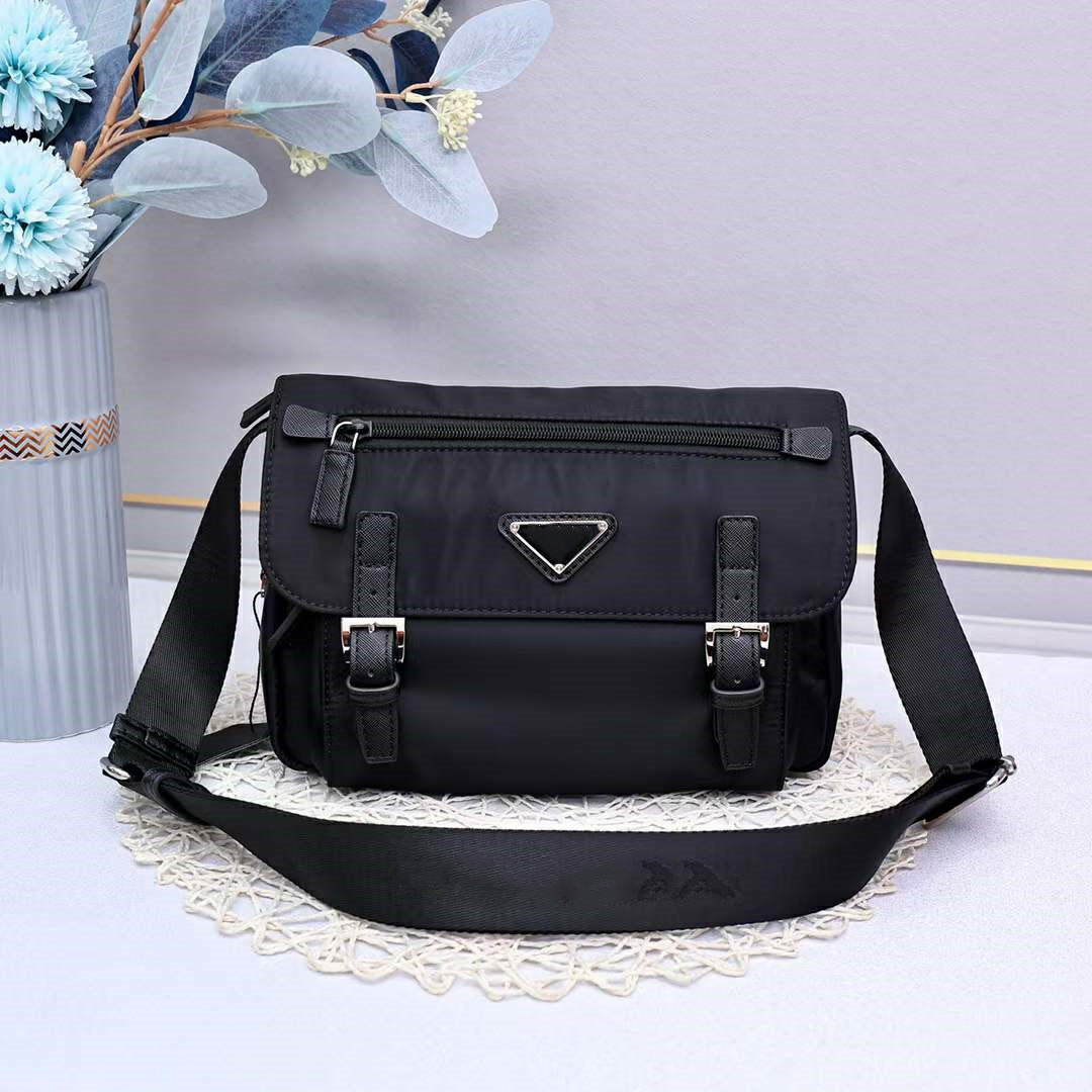 

Saddle Bags Nylon Shoulder Sacoche Handbag Designer Luxury Composite Handbags Wallet Women Men Briefcase Crossbody Hobo Purse Messenger Shopping Satchels bag, Black