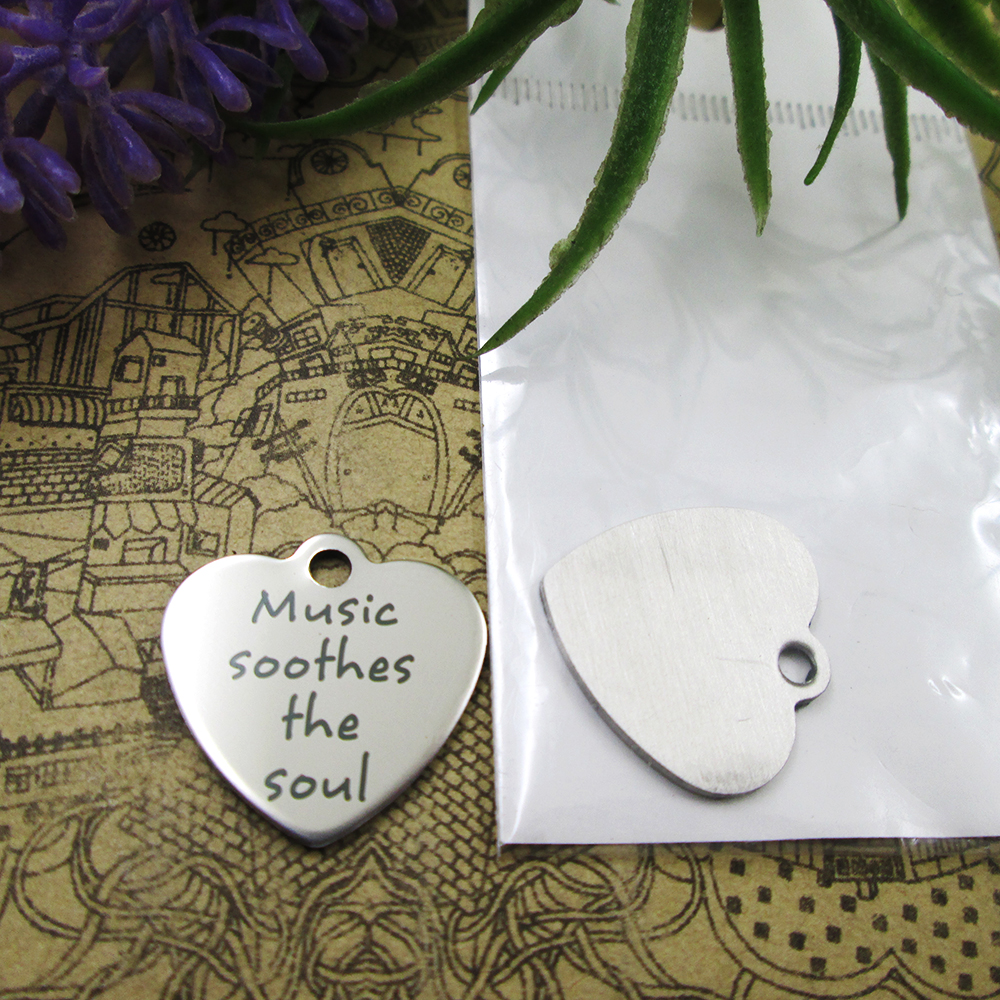 

40pcs--stainless steel charms"Music Soothes The Soul" more style choosing DIY pendants fo necklace