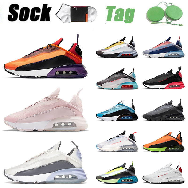 

2021 Arrival Sports Air 2090 Running Shoes Men Women Magma Orange Barely Rose Sail Black And Athracite Clean White Trainers Max Sneakesr