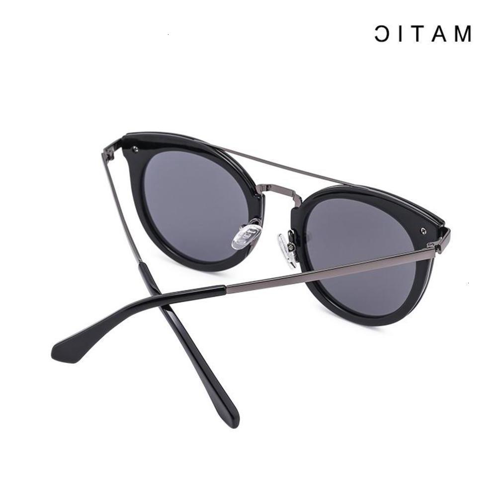 

sunglasses Fashionable sun frames SunGlasses TR90 Frame Vintage Retro Aviation For Round Women Pilot Black Makeup Mirror Female Sun Glasses