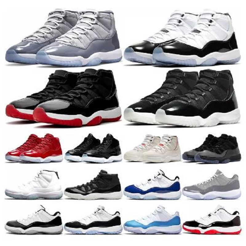 

With Box Top quality Jumpman 11 High Medium Grey Outdoor woman sport Shoes White-Cool-Grey 11s Trainer Sports stylist Fashion Sneakers platform shoe, # 8