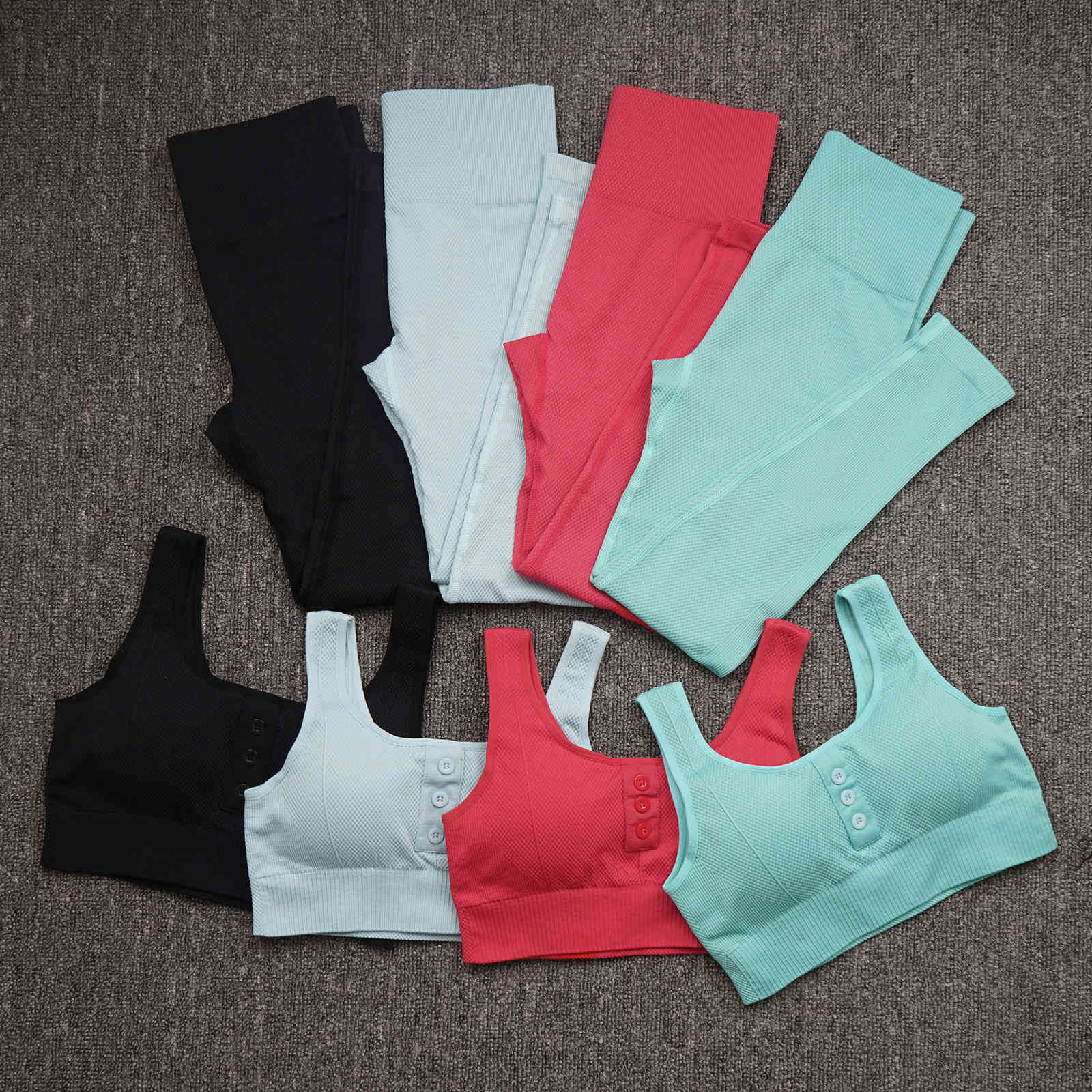 

tracksuits sport suit yoga thread high waist hip lifting peach exercise pants, Gray