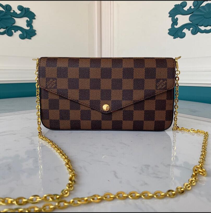 

With Gift Box 3 Styles 3-Set POCHETTE LVLOUISVITTON VUTTON FÃLICIE Series Designer Chain Bags