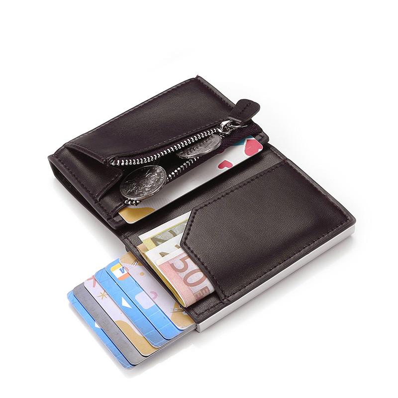 

Genuine Leather Rfid Holder Men Wallet Money Bag Purse Male Black Short Smart Mini Slim Walet Wallets
