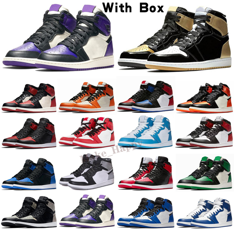 

2021 1 Men Women Basket ball Shoes 1s Smoke Grey High OG Bio Hack Bloodline Satin-Snake University Blue Trainers Sneakers With Box, Color 11