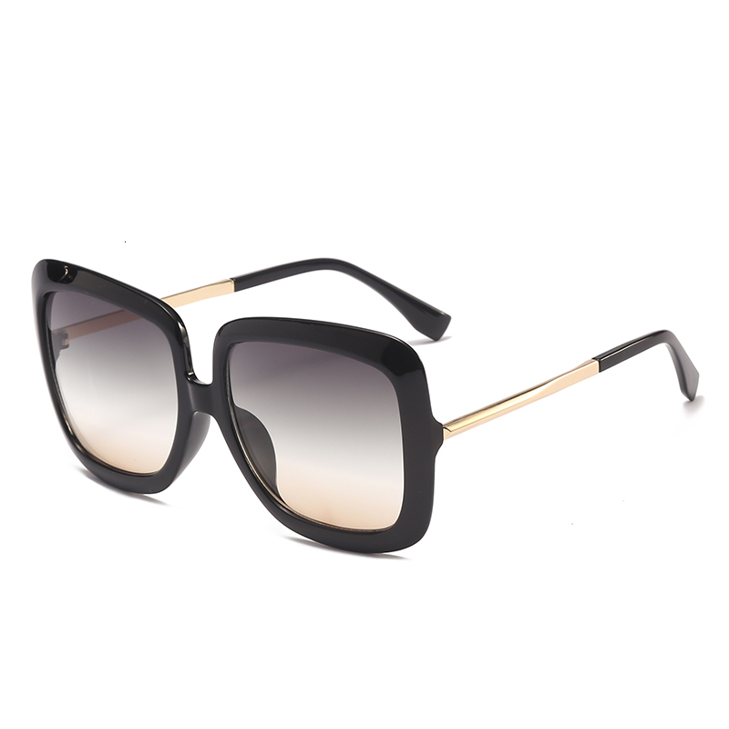 

Sunglasses Fashion Oversized Women Female Big Frame Gradient Color UV400 Sun Glasses Summer Eyewear