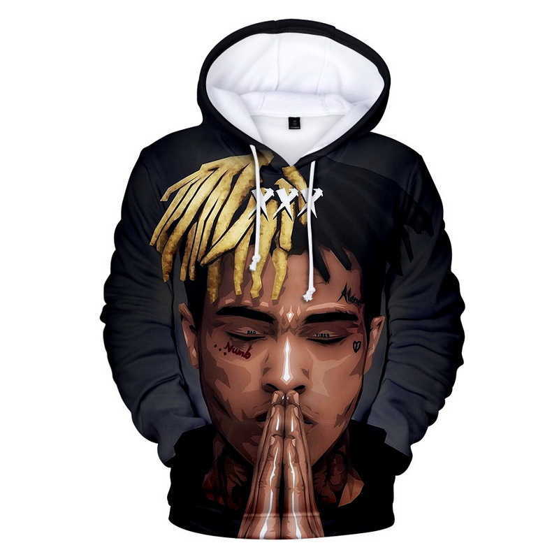 Brand Mens Heapper Sweats Hip Hop Pullover XXXentative SweatShir 3D Enfants Sweats à capuche à capuche à capuche longue Mode Hoodie motif Imprime
