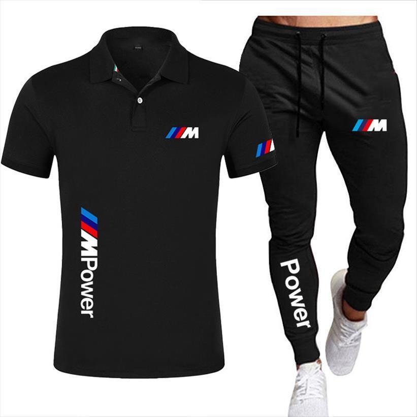 

Bmw M Summer Leisure Sets Mens Tracksuits Polo Pants Two Pieces Casual Tracksuit Male Sportswear Gym Brand Clothing Sweat Suit, 11
