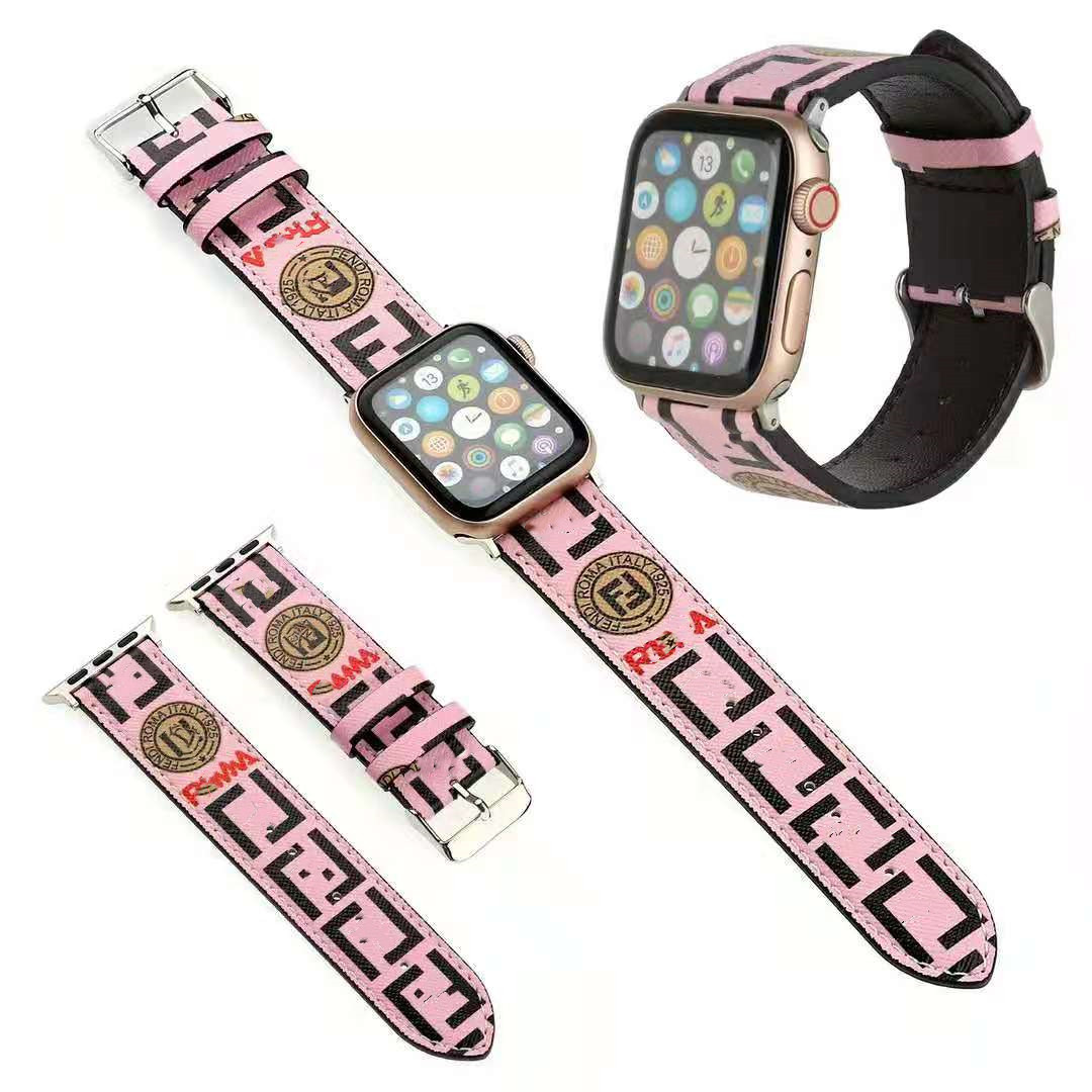 

Top brand leather Designer Watch Straps for iwatch Series 1 2 3 Wristband bands 38mm 42mm come with gifts