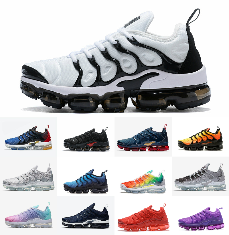 

Top Quality tn plus mens running shoes Air Triple Black White Light Bone Royal Blue Metallic Gold Pink Purple Hyper Violet Lemon Lime women