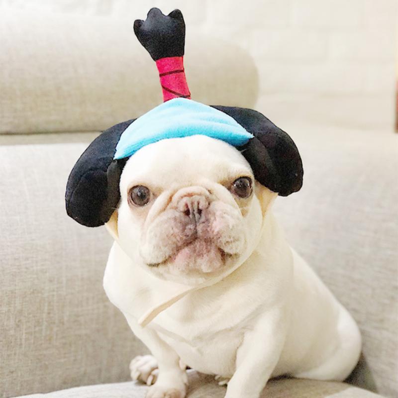 

Dog Apparel Cute Pet Dogs Cats Funny Cap Novelty Geisha Samurai Hat Costume Party Headwear Accessories For Dressing Up Your Pets, Green