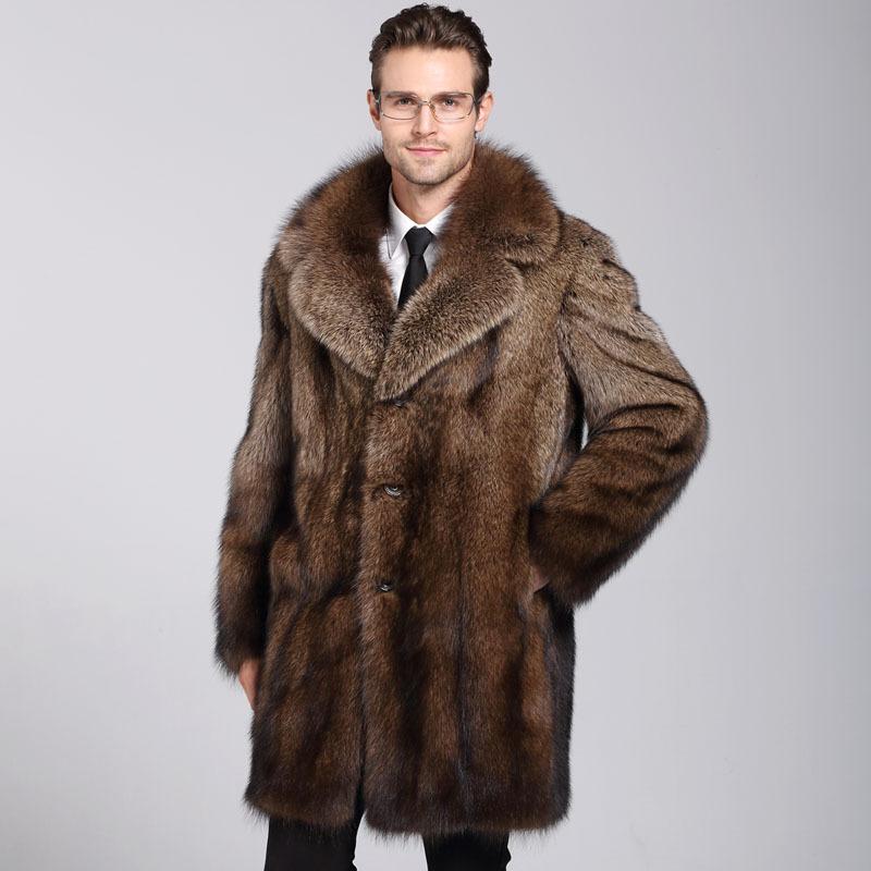 

Men's Jackets Zaoshu Fishing Mink Coat 2022 Haining Whole Imitation Fur, Black;brown