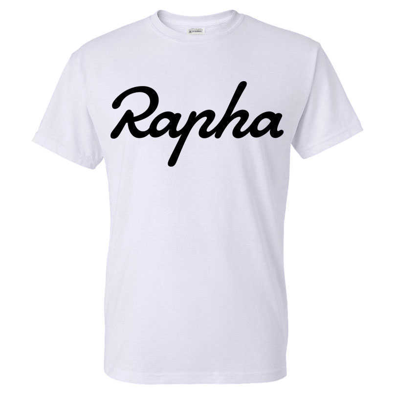 

2020 Summer Fashion Solid Color Funny Rapha Pattern Print Streetwear Men Women Sport Casual Cotton Shirt P0811, Packing bag