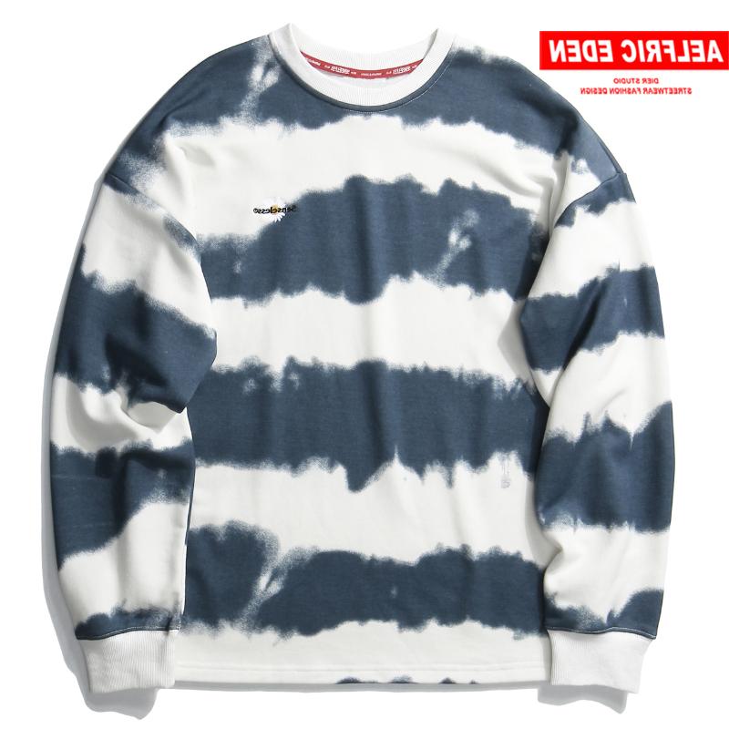 

Men's Hoodies & Sweatshirts Tie-dye Stripe 2021 Harajuku Pullover Hip Hop Autumn Fashion Streetwear Casual Cotton Sweatshirt Hoodie, Gray