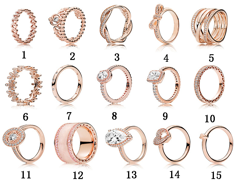 

High quality 100% 925 Sterling Silver fit pandora Ring Rose Gold Dazzling Daisy Cluster Ring Fate Jewelry Engagement Lovers Fashion Wedding, Slivery;golden